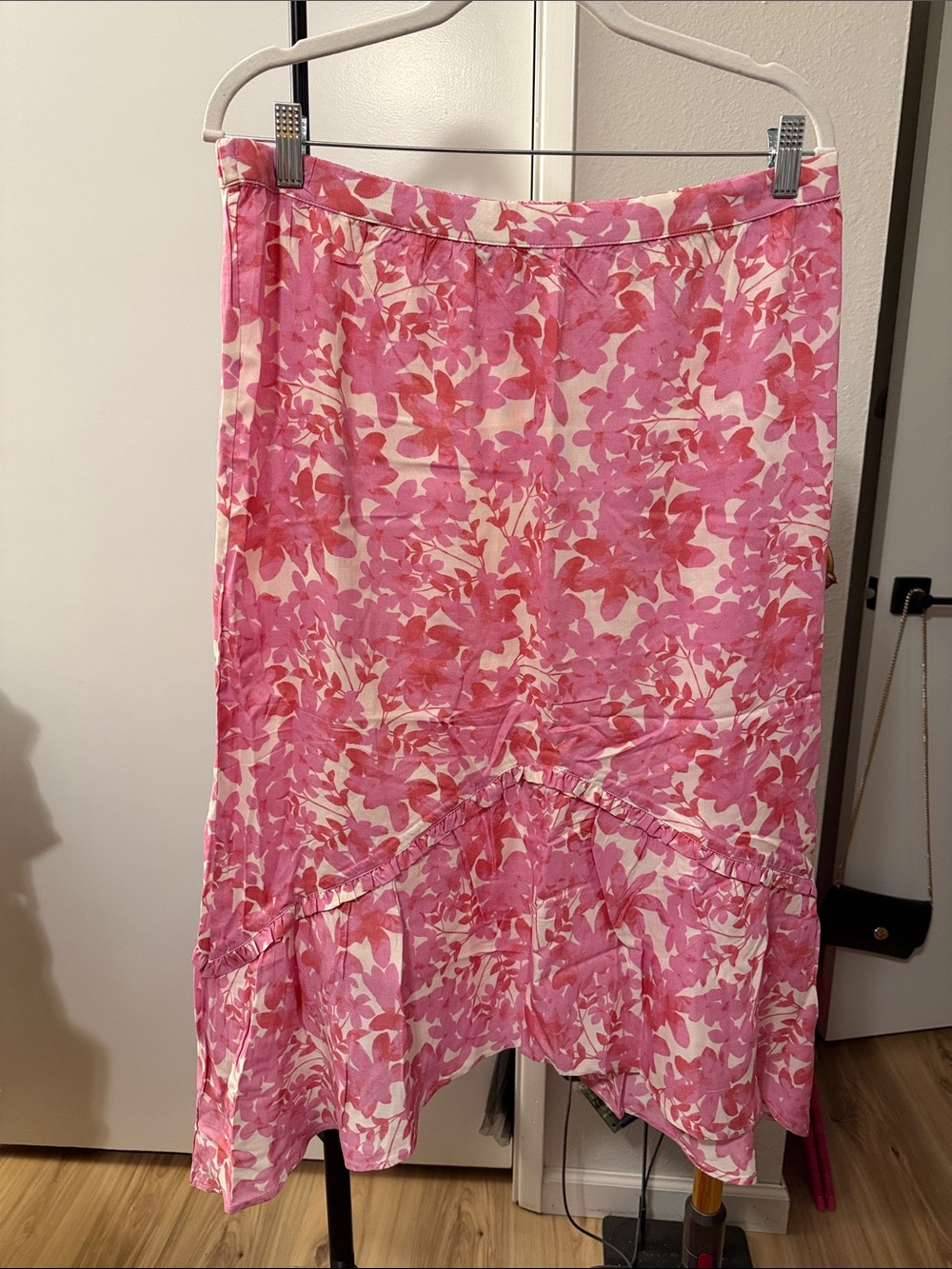 CANDACE CAMERON BURE Midi Skirt w/ Slit PLUM BERRY size M MWOT